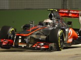 Lewis Hamilton su McLaren a Singapore